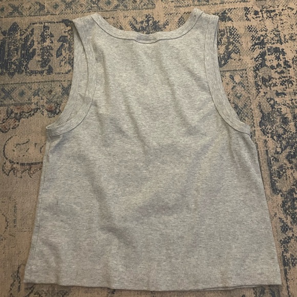 Universal Thread Light Gray Ribbed Tank Top - Picture 2 of 3